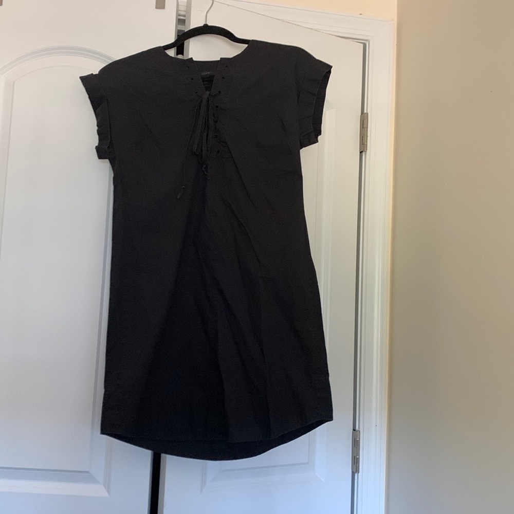 Jcrew Cotton Black Dress